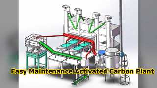 โรงงานถ่านกัมมันต์บำรุงรักษาง่าย 220V 380V